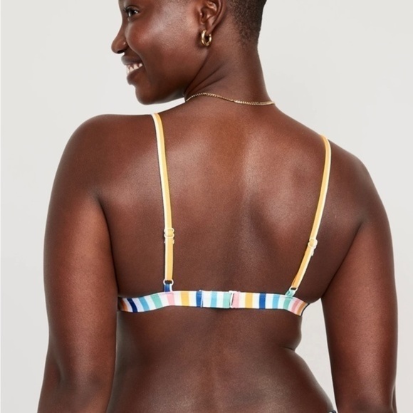 Old Navy Swim NWT Printed Triangle Bikini Swim Top for Women - Picture 3 of 9